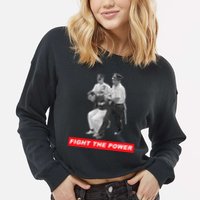 Fight The Power Bernie Arrested Cropped Pullover Crew