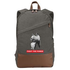 Fight The Power Bernie Arrested Cotton Canvas Backpack