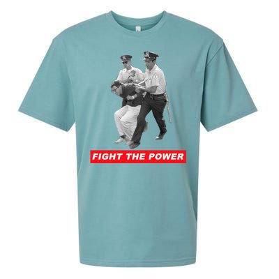 Fight The Power Bernie Arrested Sueded Cloud Jersey T-Shirt