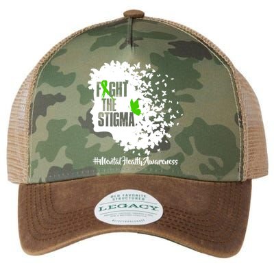 Fight The Stigma Butterflies Mental Health Legacy Tie Dye Trucker Hat