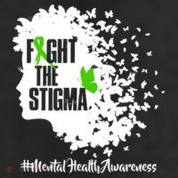 Fight The Stigma Butterflies Mental Health 7 Panel Mesh Trucker Snapback Hat