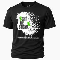 Fight The Stigma Butterflies Mental Health Cooling Performance Crew T-Shirt
