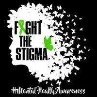 Fight The Stigma Butterflies Mental Health Cooling Performance Crew T-Shirt