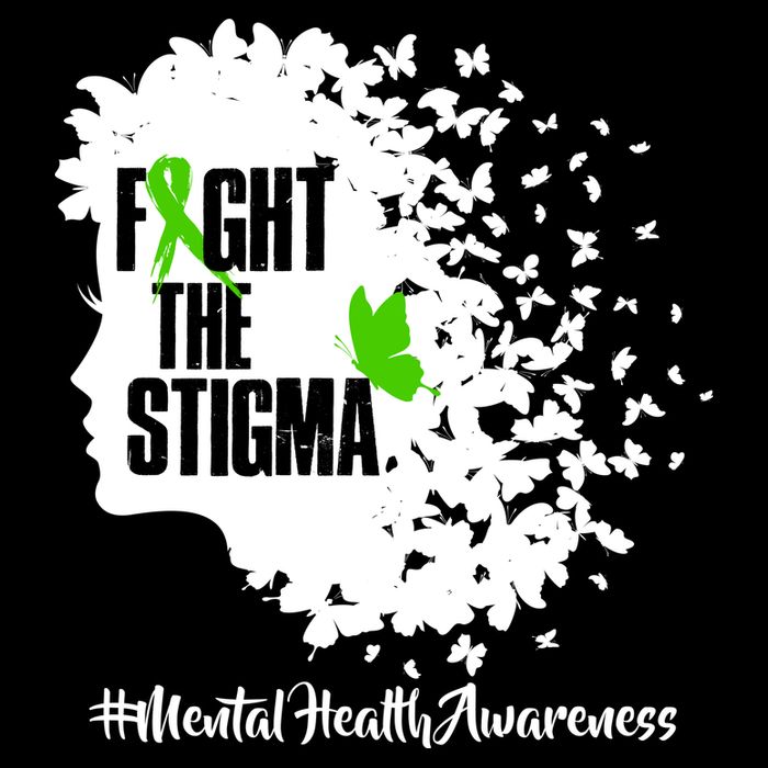 Fight The Stigma Butterflies Mental Health Impact Tech Backpack