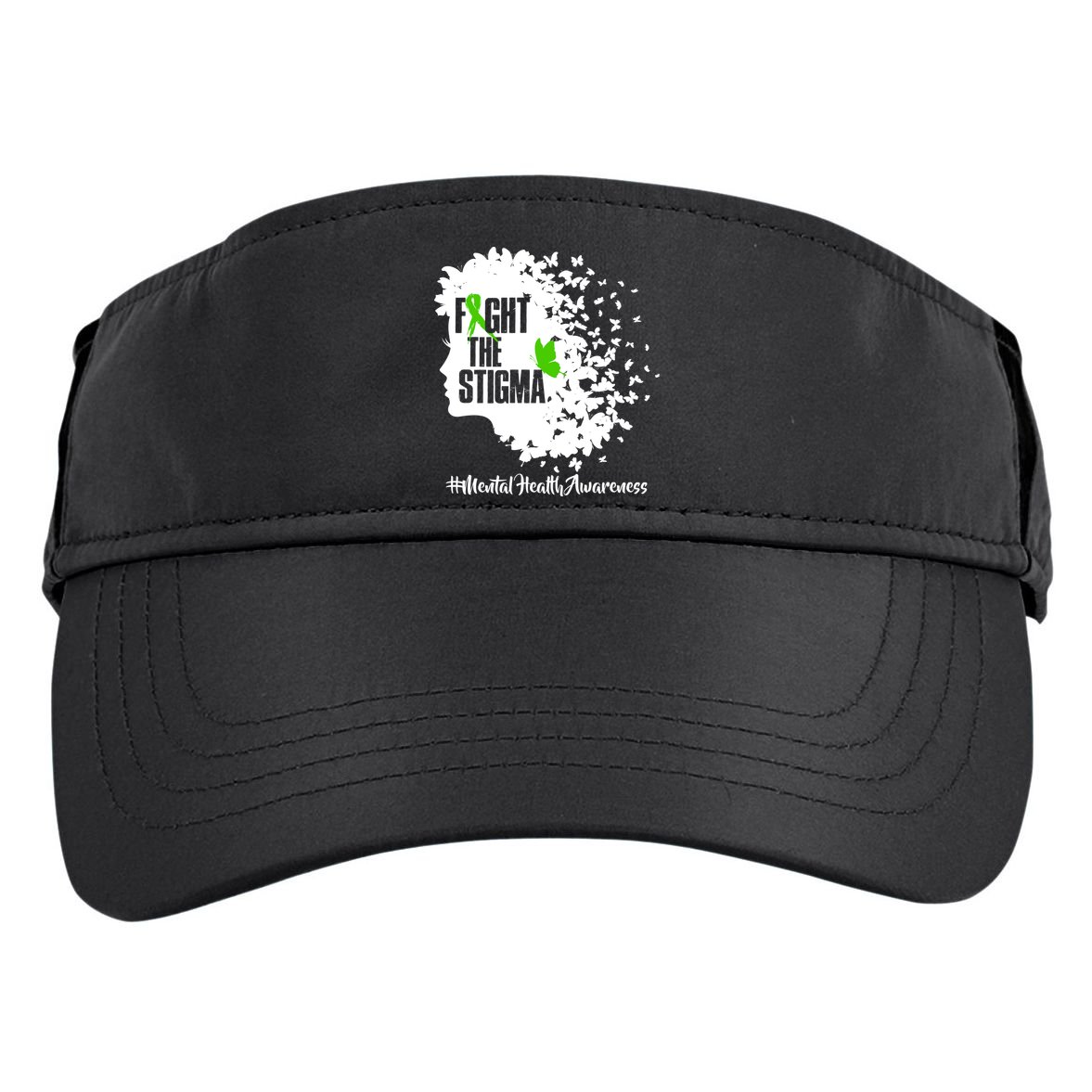 Fight The Stigma Butterflies Mental Health Adult Drive Performance Visor