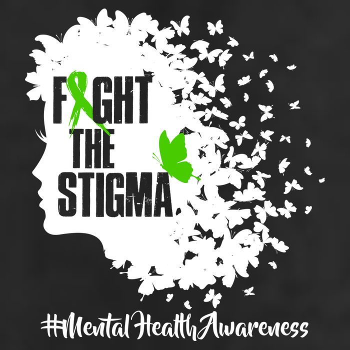 Fight The Stigma Butterflies Mental Health Adult Drive Performance Visor