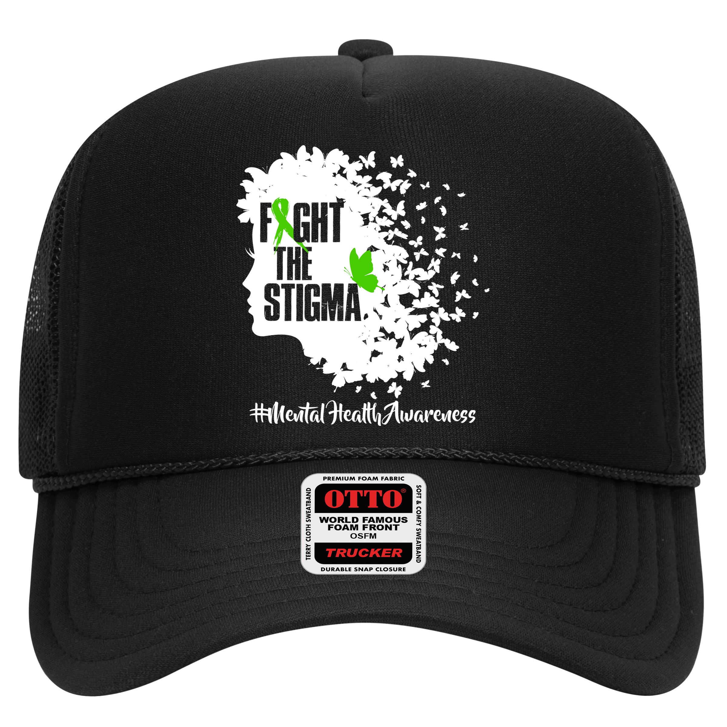 Fight The Stigma Butterflies Mental Health Hat