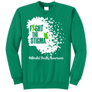 Fight The Stigma Butterflies Mental Health Sweatshirt