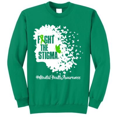 Fight The Stigma Butterflies Mental Health Sweatshirt