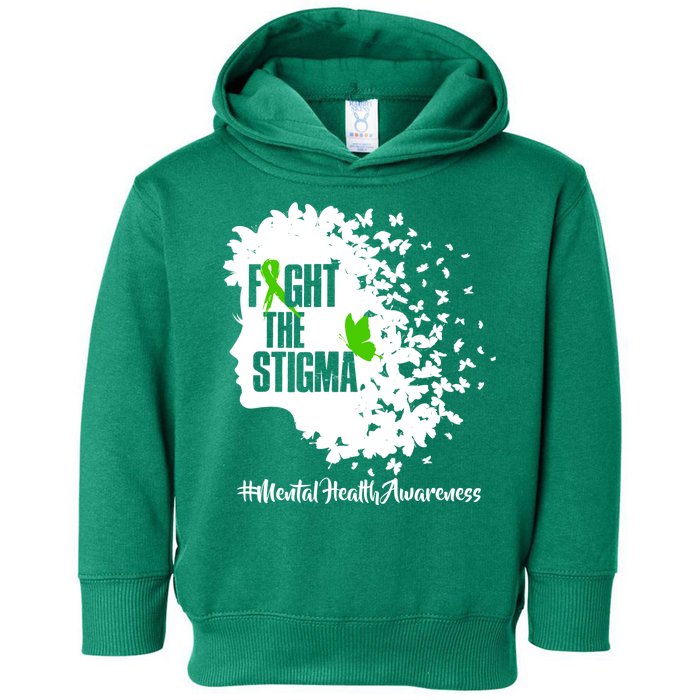 Fight The Stigma Butterflies Mental Health Toddler Hoodie