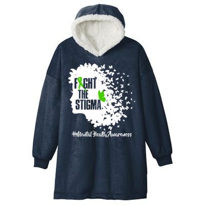 Fight The Stigma Butterflies Mental Health Hooded Wearable Blanket