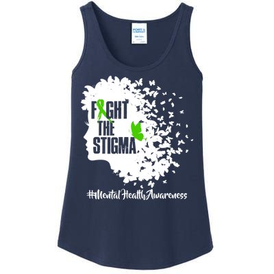 Fight The Stigma Butterflies Mental Health Ladies Essential Tank