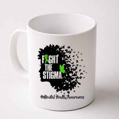 Fight The Stigma Butterflies Mental Health Coffee Mug