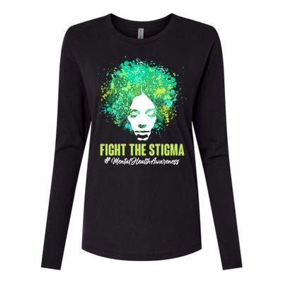 Fight The Stigma Mental Health Awareness Butterflies Womens Cotton Relaxed Long Sleeve T-Shirt