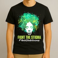 Fight The Stigma Mental Health Awareness Butterflies T-Shirt