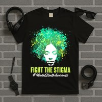 Fight The Stigma Mental Health Awareness Butterflies T-Shirt