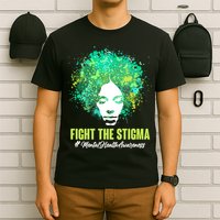Fight The Stigma Mental Health Awareness Butterflies T-Shirt