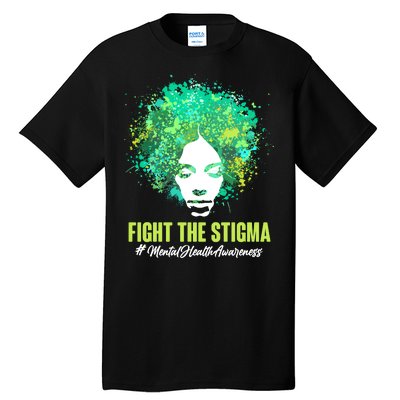 Fight The Stigma Mental Health Awareness Butterflies Tall T-Shirt