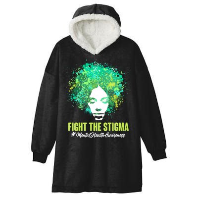 Fight The Stigma Mental Health Awareness Butterflies Hooded Wearable Blanket