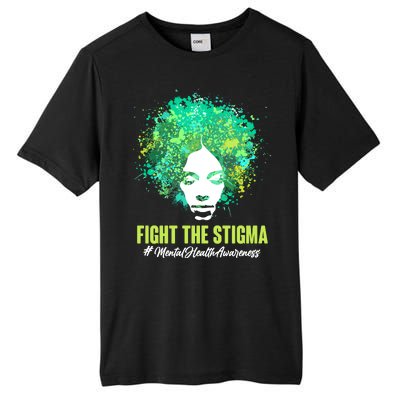 Fight The Stigma Mental Health Awareness Butterflies Tall Fusion ChromaSoft Performance T-Shirt