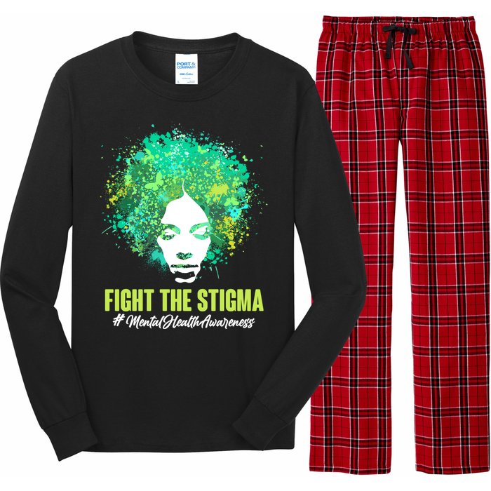 Fight The Stigma Mental Health Awareness Butterflies Long Sleeve Pajama Set