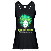 Fight The Stigma Mental Health Awareness Butterflies Ladies Essential Flowy Tank