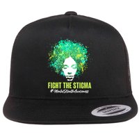 Fight The Stigma Mental Health Awareness Butterflies Flat Bill Trucker Hat