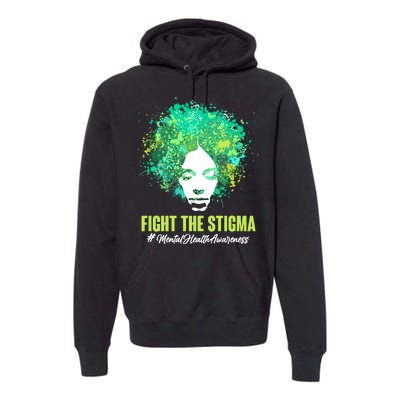 Fight The Stigma Mental Health Awareness Butterflies Premium Hoodie