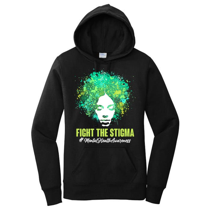 Fight The Stigma Mental Health Awareness Butterflies Women's Pullover Hoodie