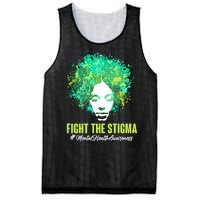 Fight The Stigma Mental Health Awareness Butterflies Mesh Reversible Basketball Jersey Tank