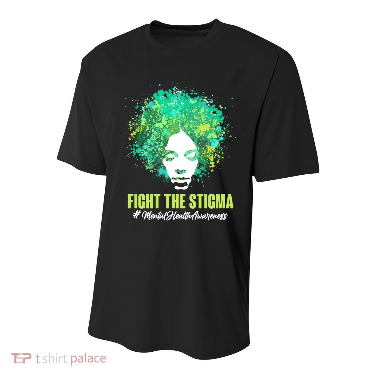 Fight The Stigma Mental Health Awareness Butterflies Youth Performance Sprint T-Shirt
