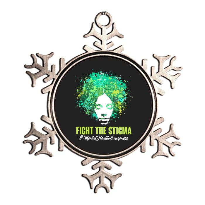 Fight The Stigma Mental Health Awareness Butterflies Metallic Star Ornament