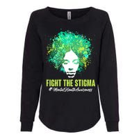 Fight The Stigma Mental Health Awareness Butterflies Womens California Wash Sweatshirt