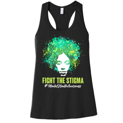 Fight The Stigma Mental Health Awareness Butterflies Women's Racerback Tank