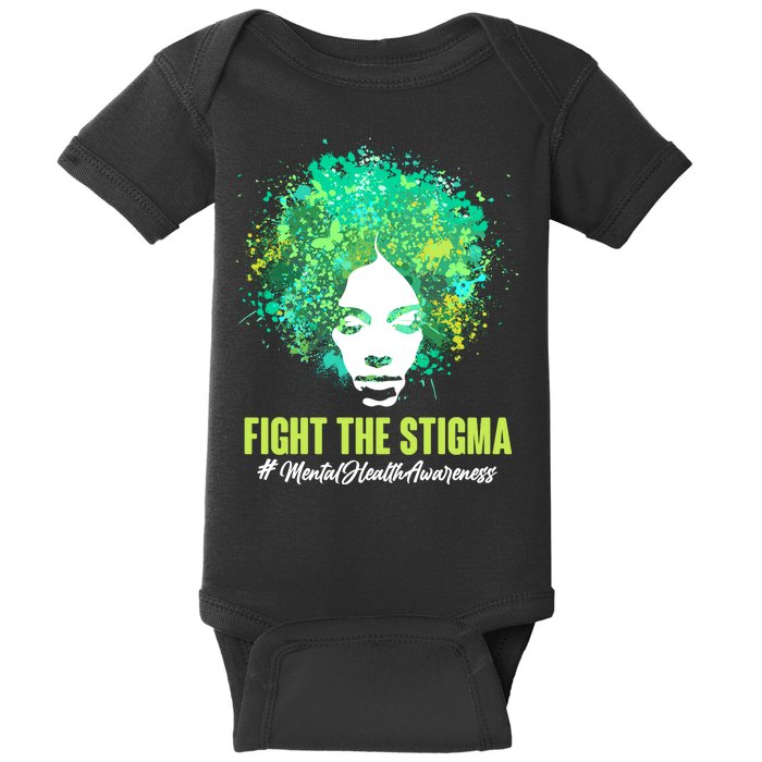 Fight The Stigma Mental Health Awareness Butterflies Baby Bodysuit