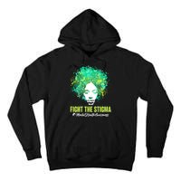 Fight The Stigma Mental Health Awareness Butterflies Tall Hoodie