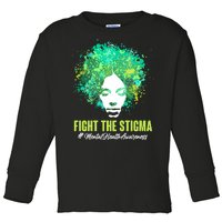 Fight The Stigma Mental Health Awareness Butterflies Toddler Long Sleeve Shirt