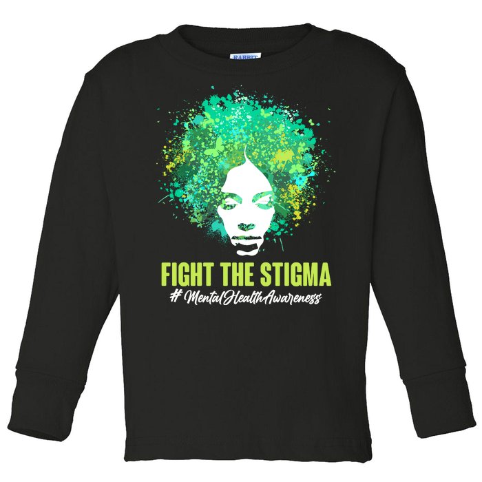 Fight The Stigma Mental Health Awareness Butterflies Toddler Long Sleeve Shirt