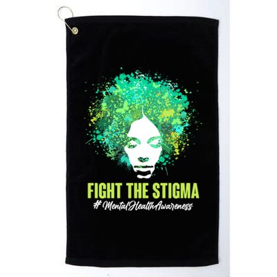 Fight The Stigma Mental Health Awareness Butterflies Platinum Collection Golf Towel