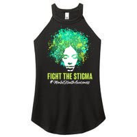 Fight The Stigma Mental Health Awareness Butterflies Women's Perfect Tri Rocker Tank