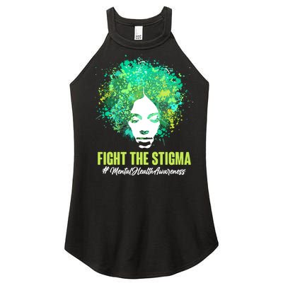 Fight The Stigma Mental Health Awareness Butterflies Women's Perfect Tri Rocker Tank