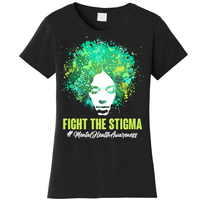 Fight The Stigma Mental Health Awareness Butterflies Women's T-Shirt