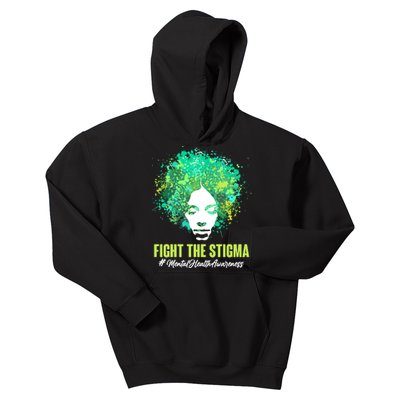 Fight The Stigma Mental Health Awareness Butterflies Kids Hoodie