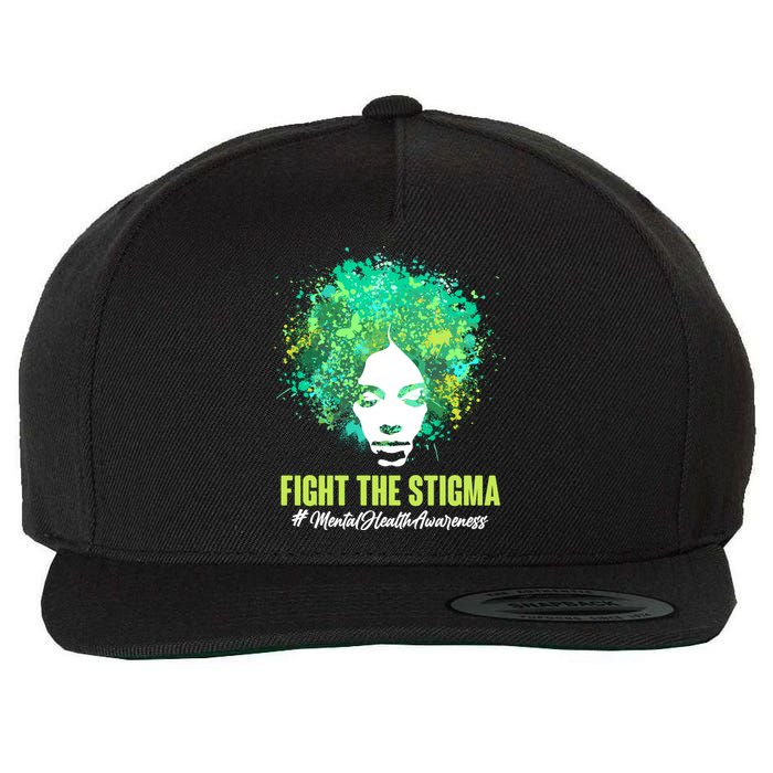 Fight The Stigma Mental Health Awareness Butterflies Wool Snapback Cap