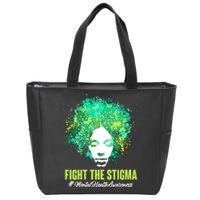 Fight The Stigma Mental Health Awareness Butterflies Zip Tote Bag