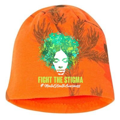 Fight The Stigma Mental Health Awareness Butterflies Kati - Camo Knit Beanie