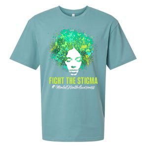 Fight The Stigma Mental Health Awareness Butterflies Sueded Cloud Jersey T-Shirt