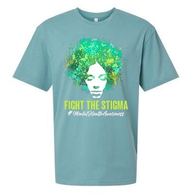 Fight The Stigma Mental Health Awareness Butterflies Sueded Cloud Jersey T-Shirt