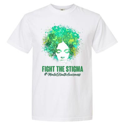 Fight The Stigma Mental Health Awareness Butterflies Garment-Dyed Heavyweight T-Shirt