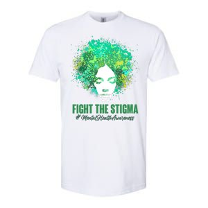 Fight The Stigma Mental Health Awareness Butterflies Softstyle CVC T-Shirt